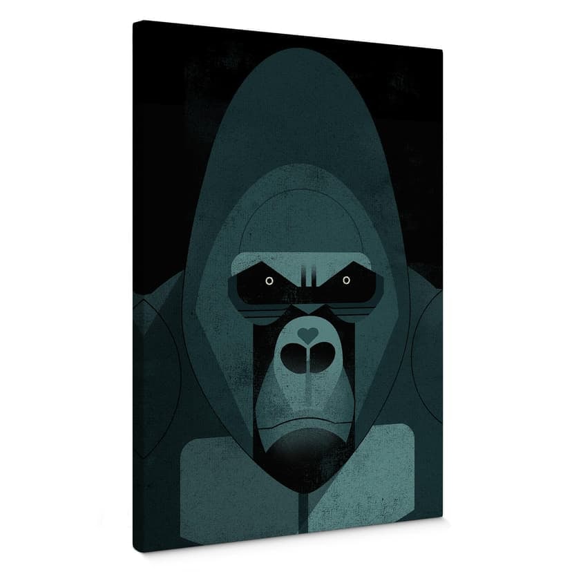 Stampa su tela Gorilla - Braun