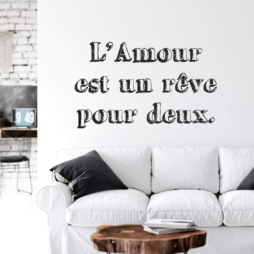 Adesivo murale - L'amour est un rêve