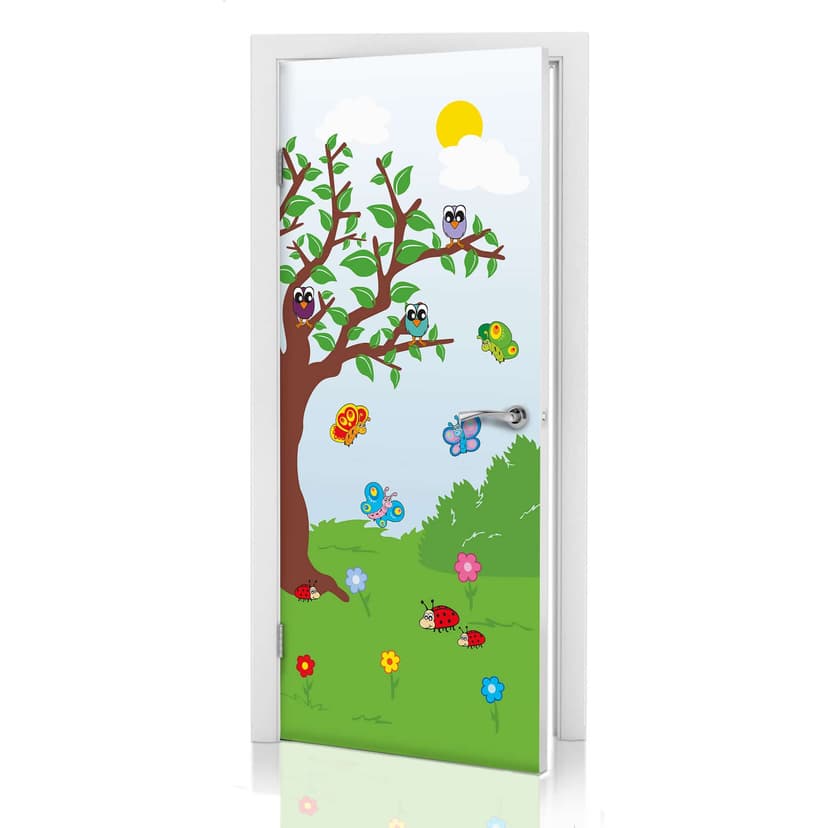Adesivi per porte -  Il giardino dei bambini