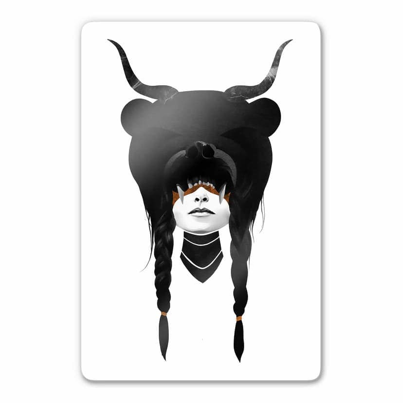 Stampa su vetro Ireland - Bear Warrior