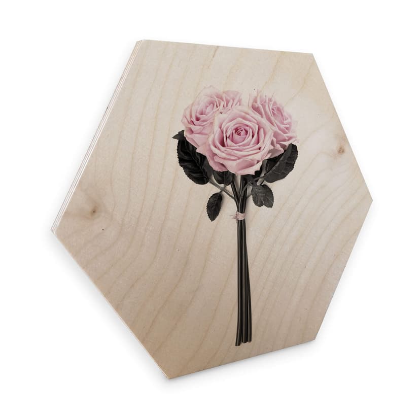 Esagoni in legno Kubistika - Rose