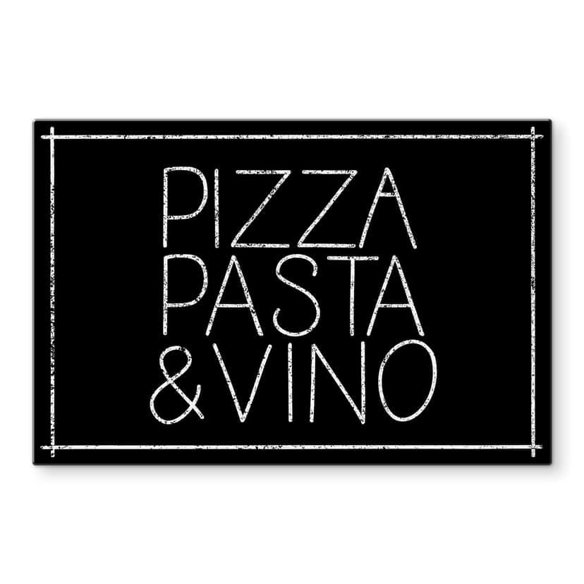 Stampa su vetro - Pizza Pasta & Vino