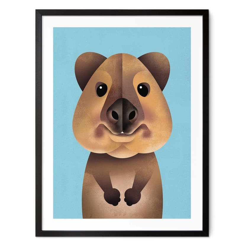 Poster Braun - Quokka