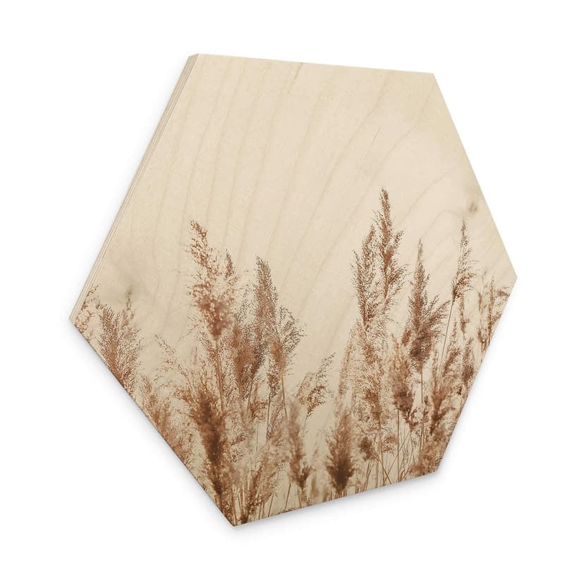 Esagono in legno - Erbe