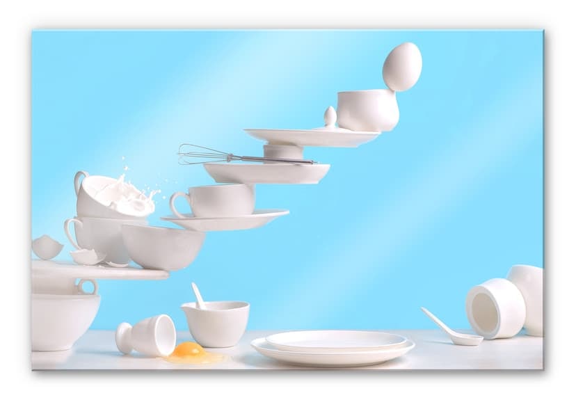 Stampa su vetro acrilico Belenko - One touch Omelette