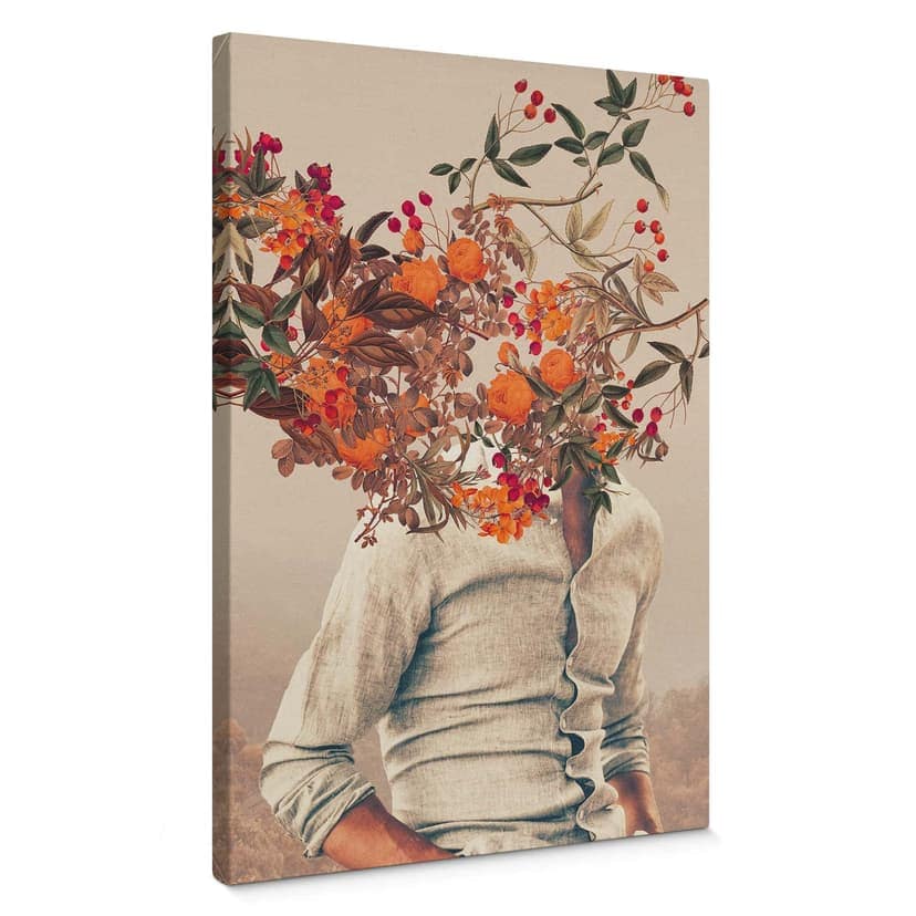 Stampa su tela Moth - Flower Man