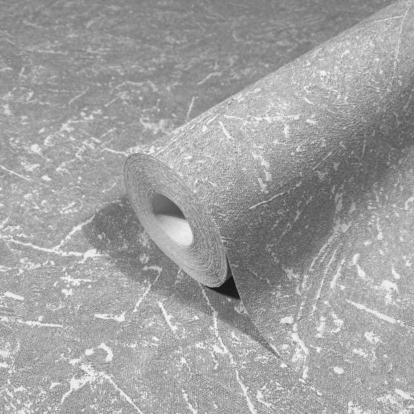 Carta da parati in tessuto non tessuto con texture intonaco grigio Texture