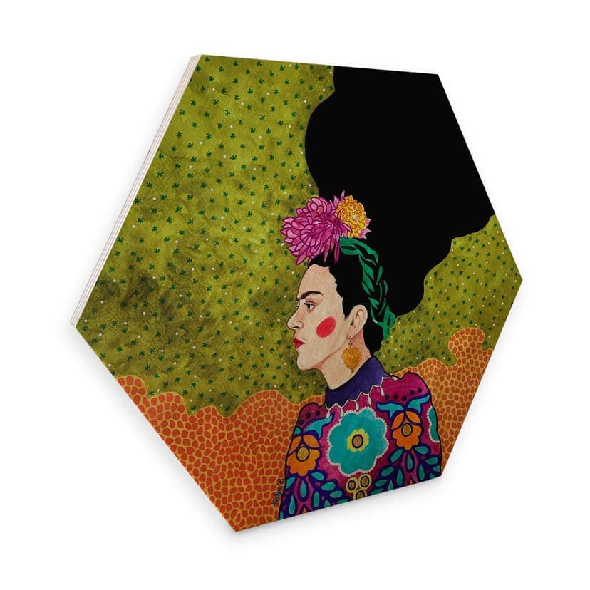 Esagoni in legno Hülya - Frida Portrait