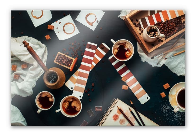 Stampa su vetro acrilico Belenko – Sfumature di caffè