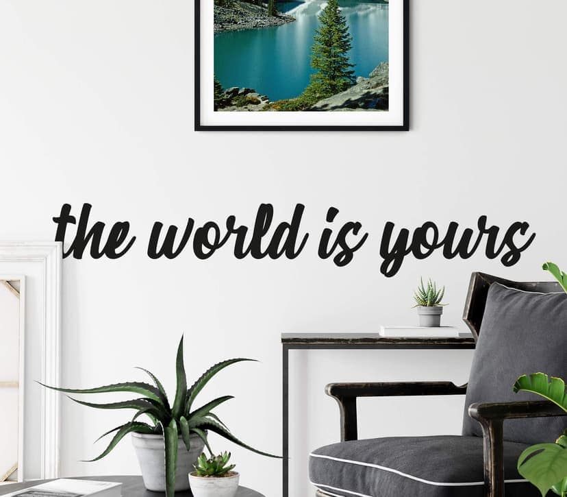 Adesivo murale - The world is yours
