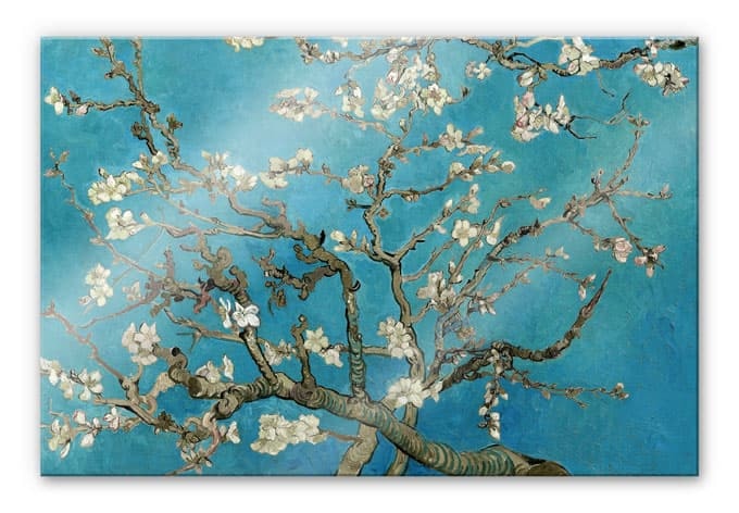 Stampa su vetro acrilico van Gogh – Mandorlo fiorito