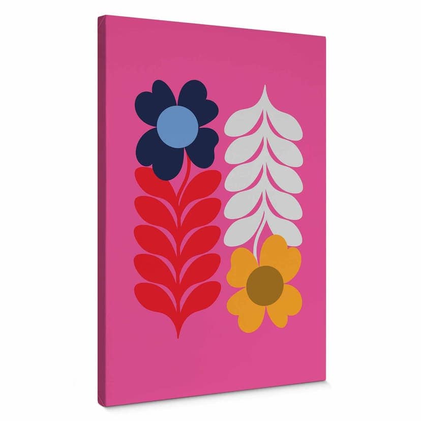 Stampa su tela Collett - Retro Flowers