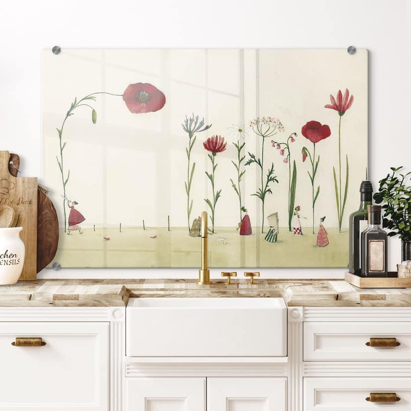Pannello paraschizzi Leffler- Fiori
