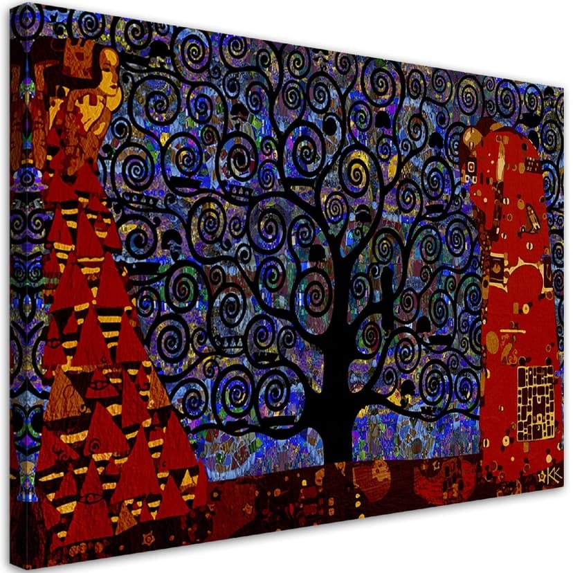 Stampe su tela, Gustav Klimt Albero della vita Astratto