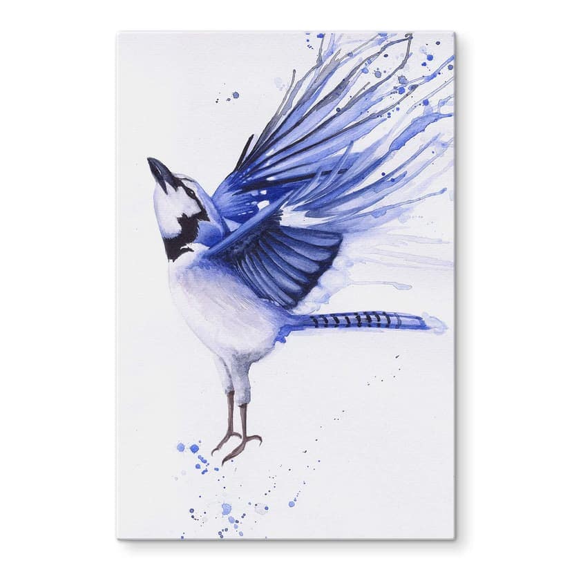 Glasbild Müller - Blaumeise