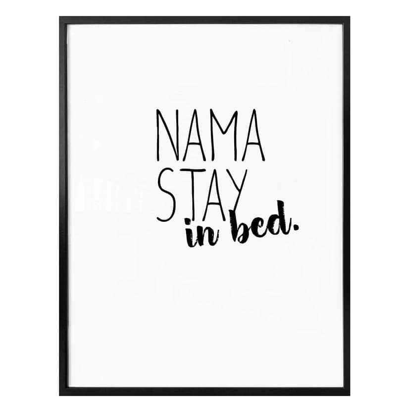 Poster Namastay in bed