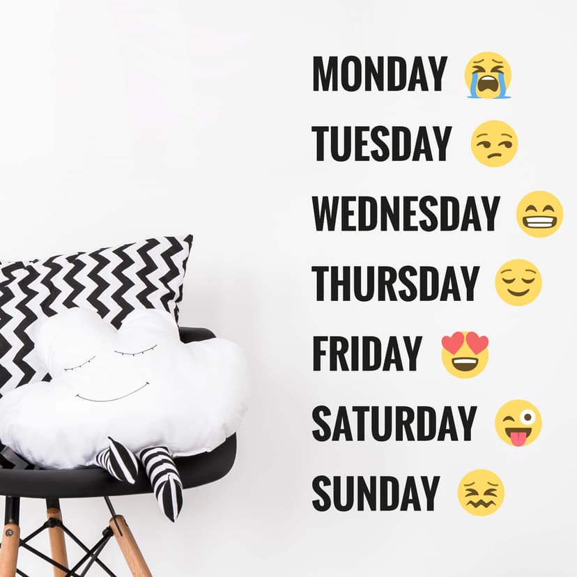 Adesivo Emoji – Giorni della settimana