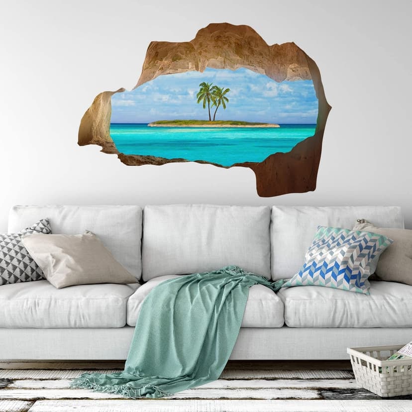 Adesivo murale 3D Anderson Isola deserta