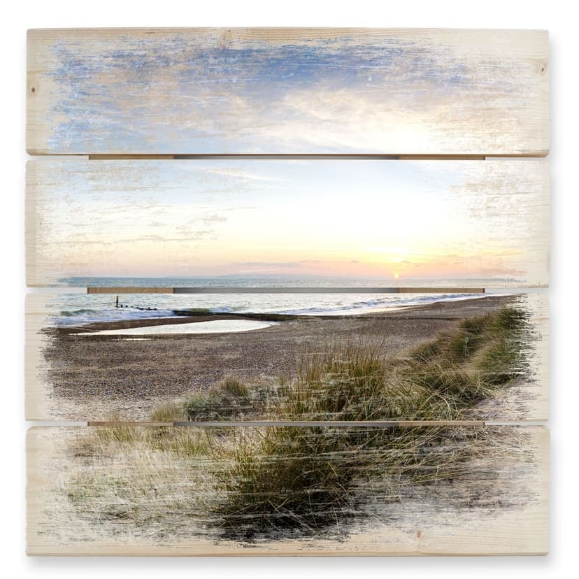 Stampa su legno - Panorama di spiaggia