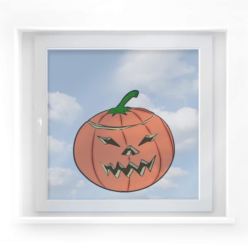 Adesivo per finestre - Zucca