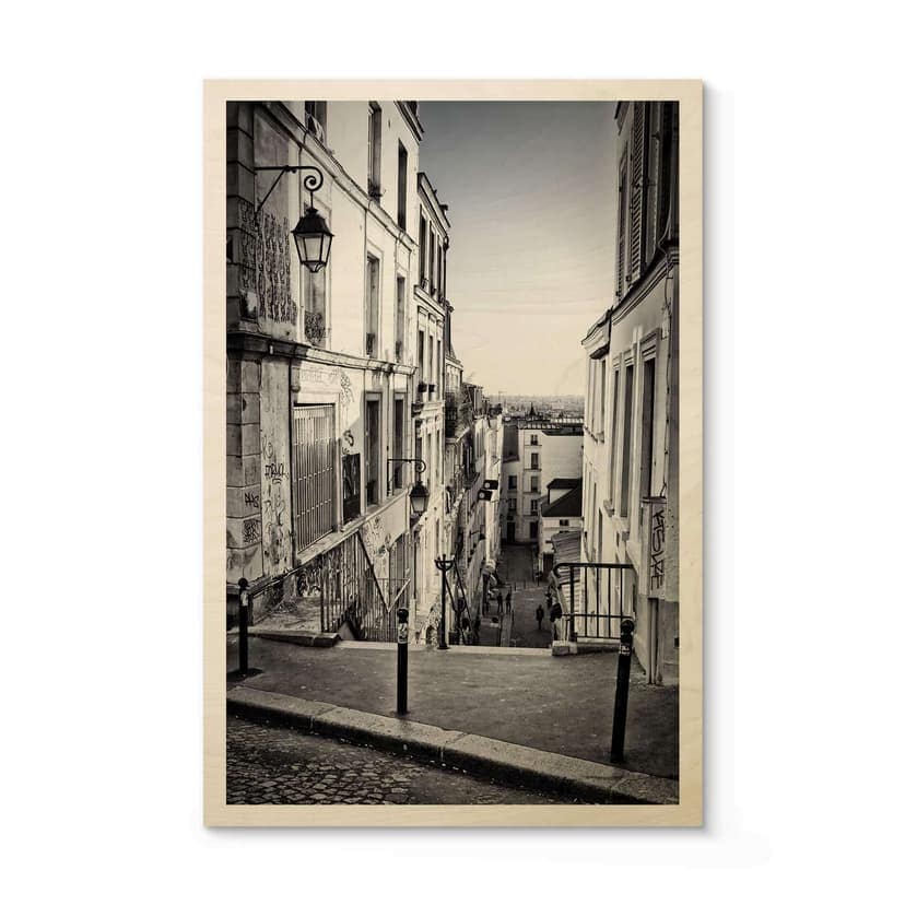 Stampa su legno - Montmartre
