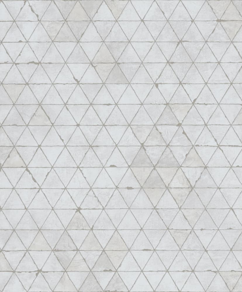 Carta da parati grafica, rivestimento murale in tessuto non tessuto Novamur Kylie bianco, beige