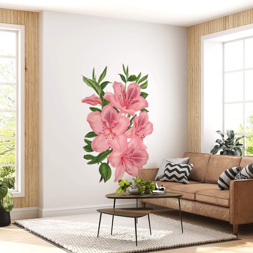 Adesivo murale - Fiori rosa