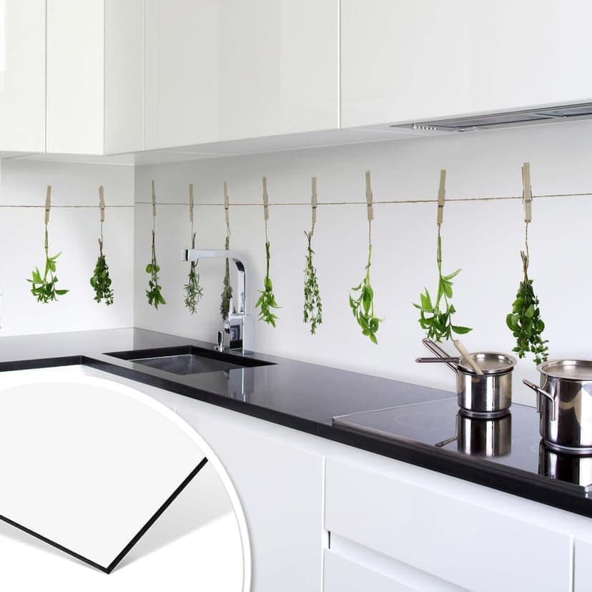 Rivestimento cucina in Alu-Dibond Erbe aromatiche