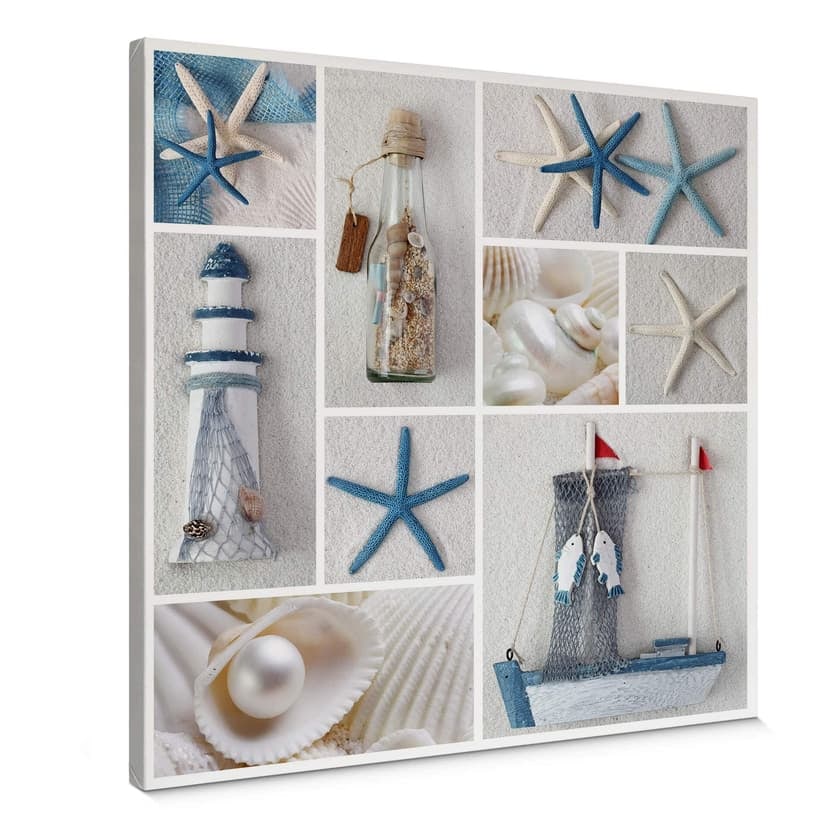 Stampa su tela - Beach Collage