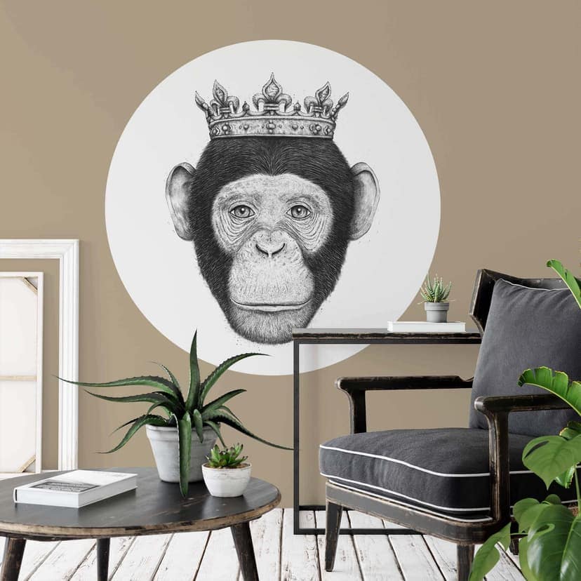 Adesivo murale Korenkova - King Monkey - tondo