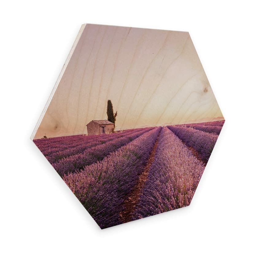 Esagoni in legno – Lavanda