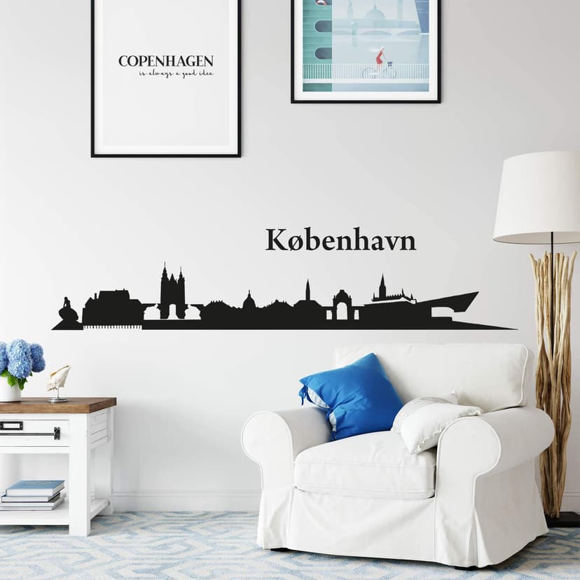 Adesivo murale - Profilo di Kopenhagen
