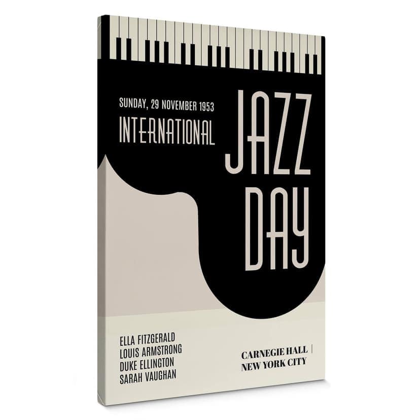 Stampa su tela Kubistika - Jazz Day