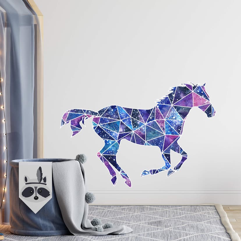 Adesivo murale Polygon Galaxie Mustang