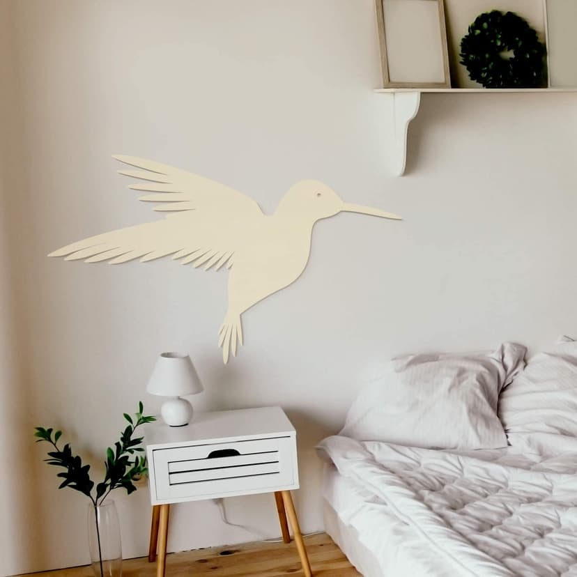 Decoro in legno - Colibrì