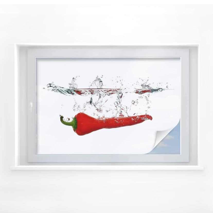 Pellicola adesiva per vetri - peperoncino