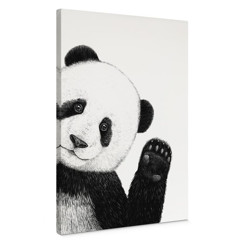 Stampe su tela Waving Panda - Korenkova