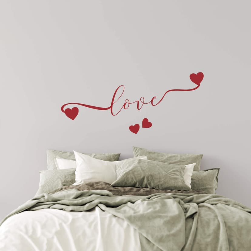 Adesivo Murale  – Love con cuori