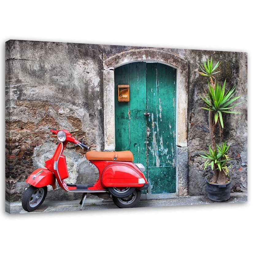 Stampe su tela, Vespa Toscana rossa