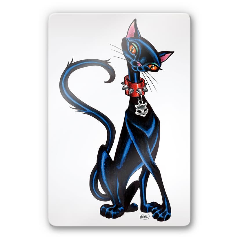 Glasbild LA Ink Siamkatze