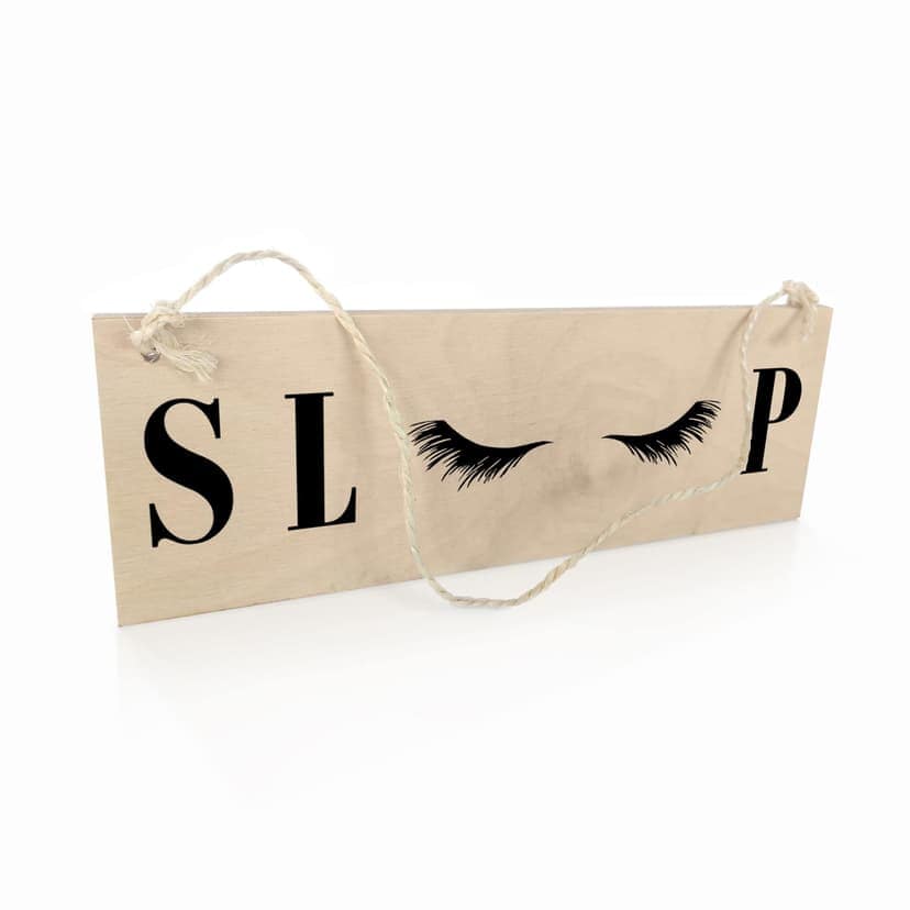 Targa in legno - Sleep