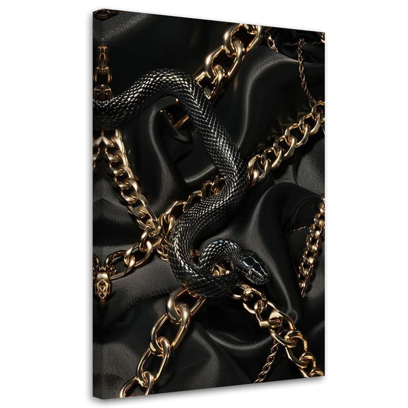 Stampa su tela, Serpente glamour