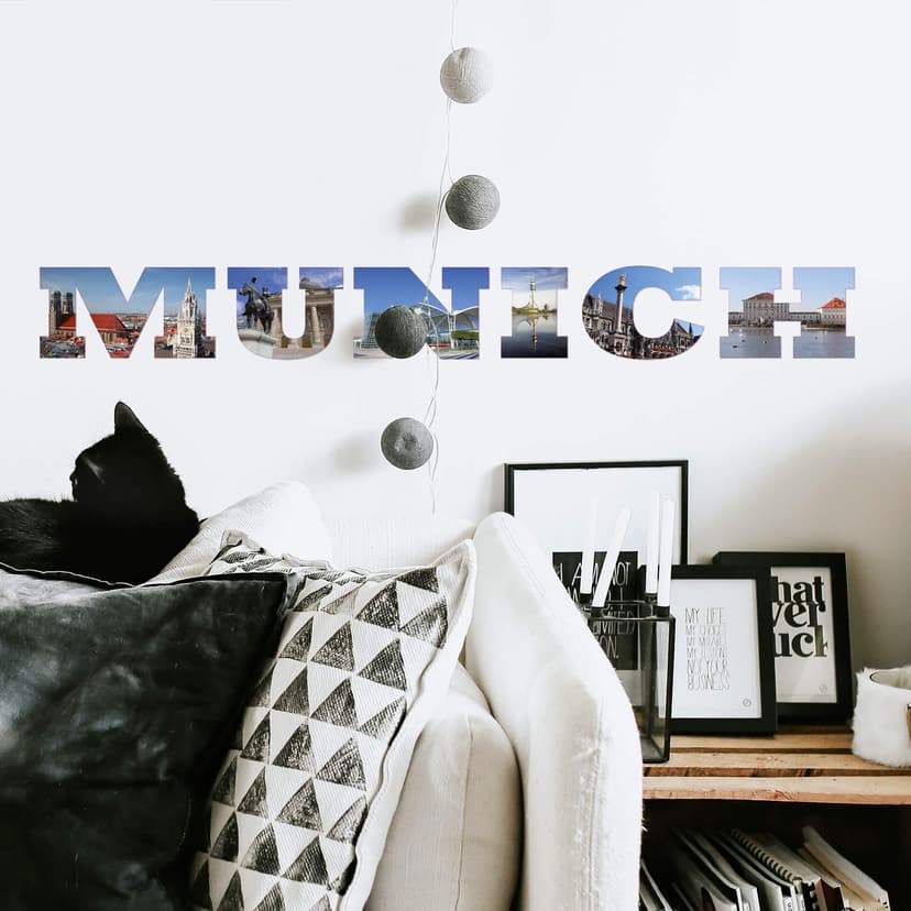 Adesivo murale - Impressioni di Monaco