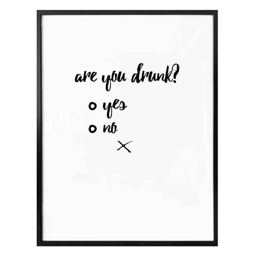 Poster - Are you drunk?