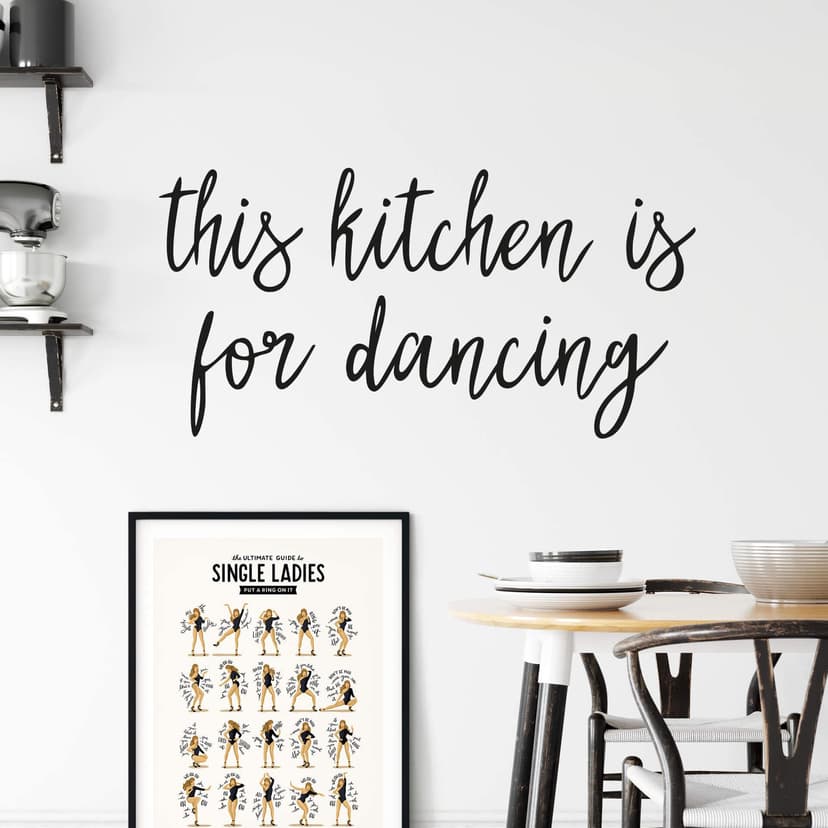 Adesivo murale - This kitchen is for dancing