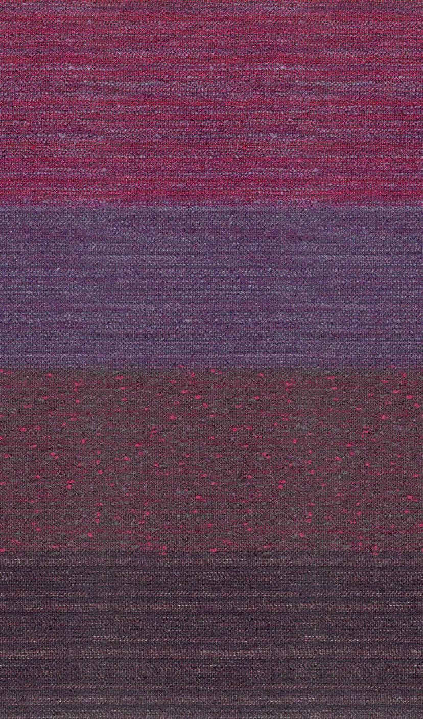 Fotomurale con motivo a effetto tessile sfumato in viola bordeaux e grigio 2,7 x 1,59 m