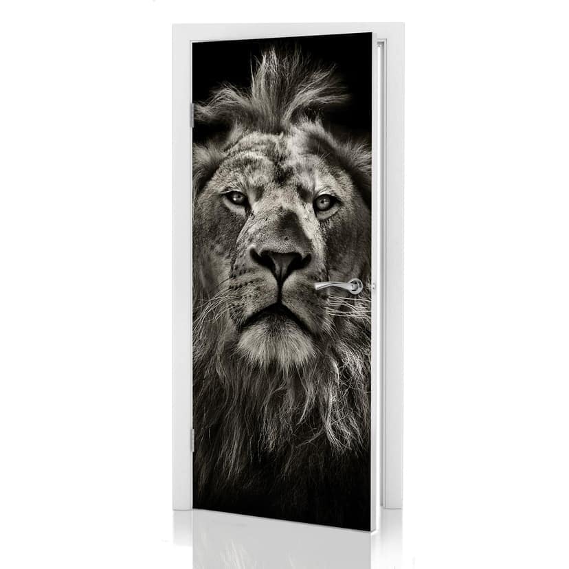 Adesivo per porta - Leone