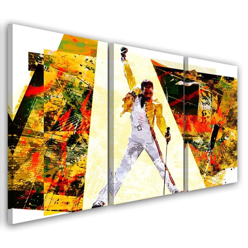 Stampa su tela 3 pezzi, Freddie Mercury
