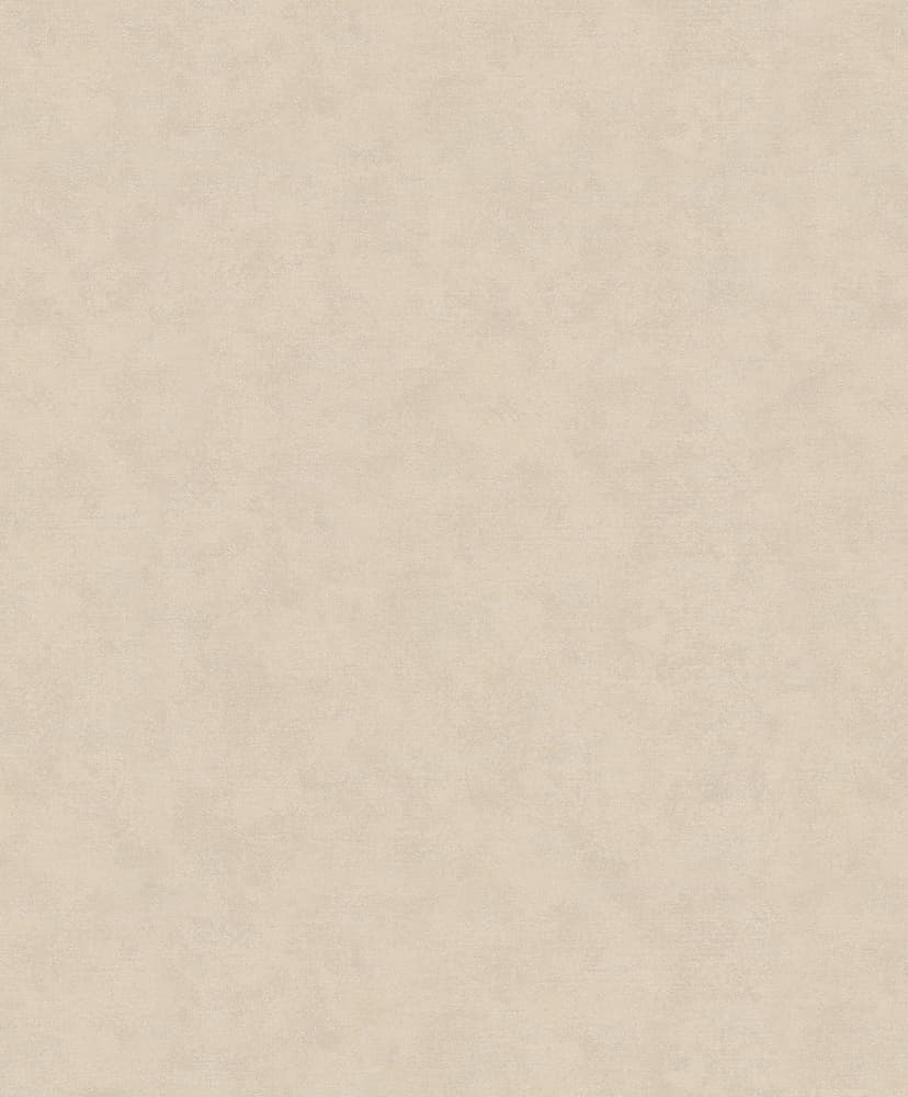 Carta da parati in tessuto non tessuto con look moderno monocromatico e texture in tinta unita beige