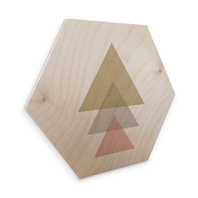 Esagoni in legno Nouveauprints - Triangoli